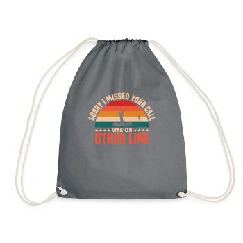 Pêche Pêche Pêcheur Pêche Canne à pêche - Sac de sport léger - gris - Devant