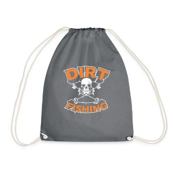 Dirt Fishing Probe Detector Sondler - Drawstring Bag - grey - Front
