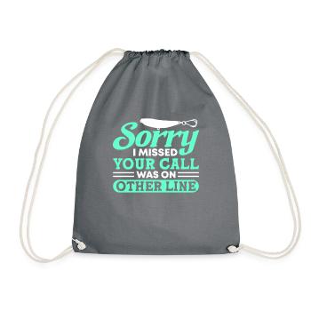 Pêche Pêche Pêcheur Pêche Canne à pêche - Sac de sport léger - gris - Devant