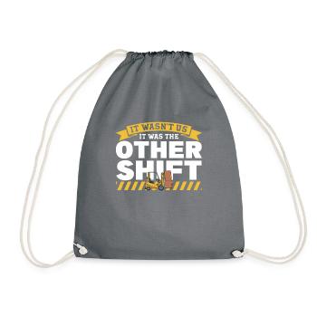 Forklift Driver Forklift Truck Driver - Drawstring Bag - grey - Front