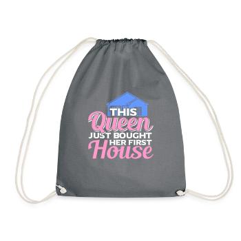Homeowner Owner Gift Homeowner - Drawstring Bag - grey - Front