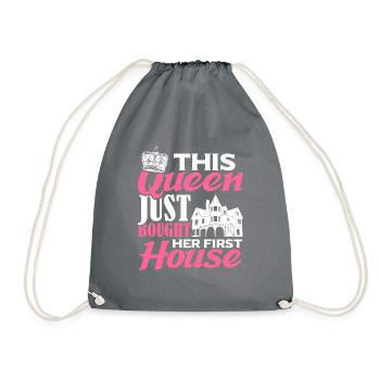 Homeowner Owner Gift Homeowner - Drawstring Bag - grey - Front