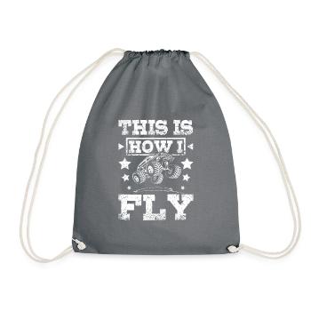 Voici comment je pilote monster truck - Sac de sport léger - gris - Devant