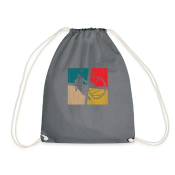 Ball Love Basketball Joueur d’équipe parfait - Sac de sport léger - gris - Devant