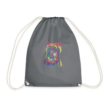 La vie est meilleure avec les chats - Sac de sport léger - gris - Devant
