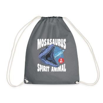Biologiste marin Mosasaurus Temps Dinosaure - Sac de sport léger - gris - Devant