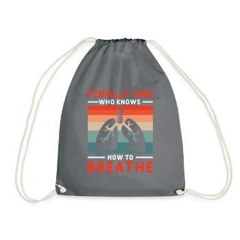 Respiratory therapists Respiratory therapist Occupational therapists - Drawstring Bag - grey - Front