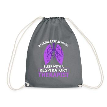 Respiratory therapists Respiratory therapist Occupational therapists - Drawstring Bag - grey - Front