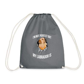 Mein Labrador Ist Perfekt Für Alle Hundebesitzer - Turnbeutel - Grau - Vorne