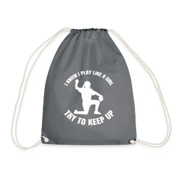 Baseball Amateur de baseball Femme Jeu de baseball - Sac de sport léger - gris - Devant