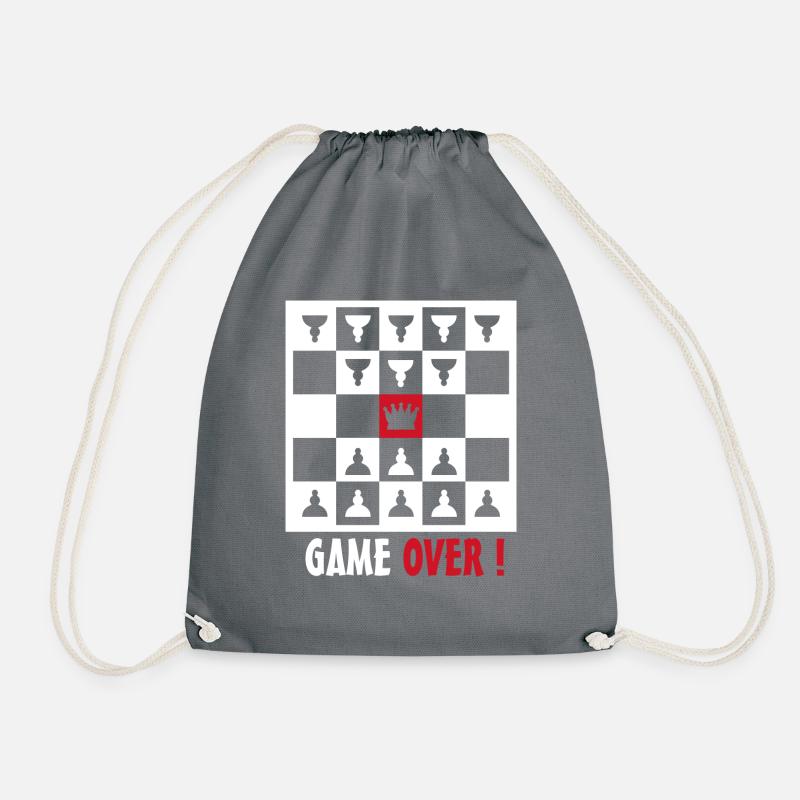 game over - Turnbeutel - Grau