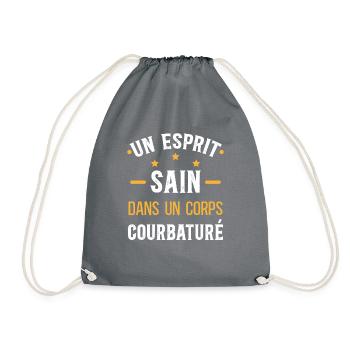 Musculation Sport. Citation Sportif Drôle Original - Sac de sport léger - gris - Devant