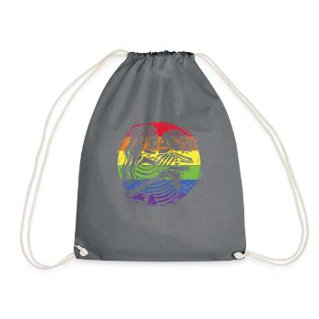 Lesben Gay Pride Bisexuell - Turnbeutel - Grau - Vorne