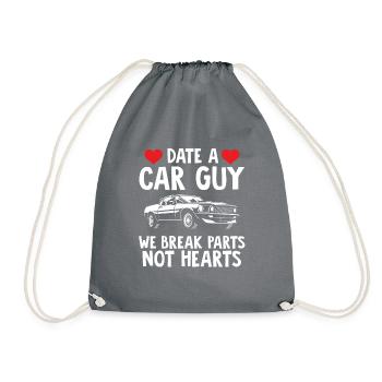 Rendez-vous avec un gars de voiture. Nous brisons des parties pas des cœurs - Sac de sport léger - gris - Devant