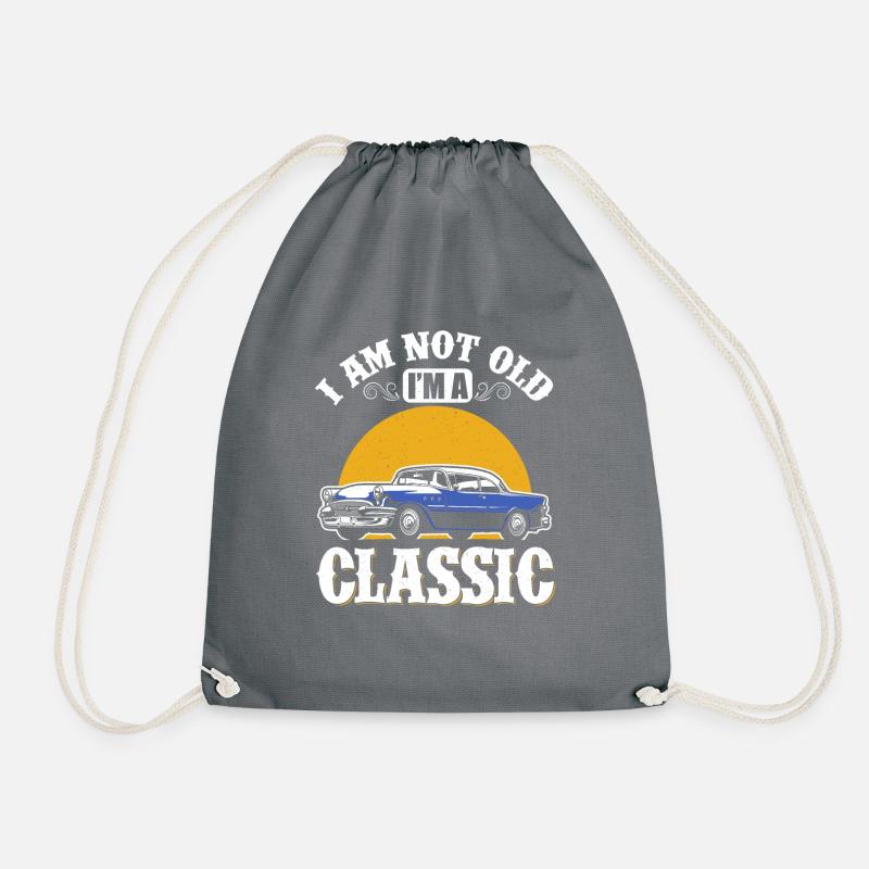 i´m not old i´m classic - Turnbeutel - Grau