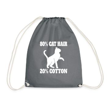 Cat Pet Cats Cats Domestic Cats Kittens - Drawstring Bag - grey - Front