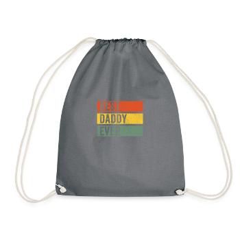 Meilleur cadeau papa homme papa - Sac de sport léger - gris - Devant