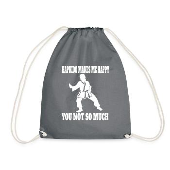 Hapkido Martial Arts Judo Aikido Martial Arts Karate - Drawstring Bag - grey - Front