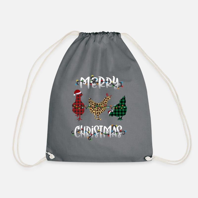 Merry Christmas - Turnbeutel - Grau