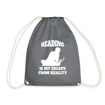 Lecture Cadeau Livre Lecteur Livre Amoureux des Livres - Sac de sport léger - gris - Devant