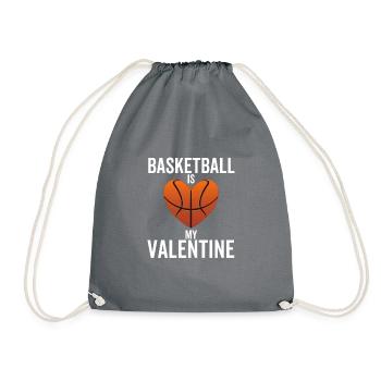 Le basketball est ma Saint-Valentin - Sac de sport léger - gris - Devant