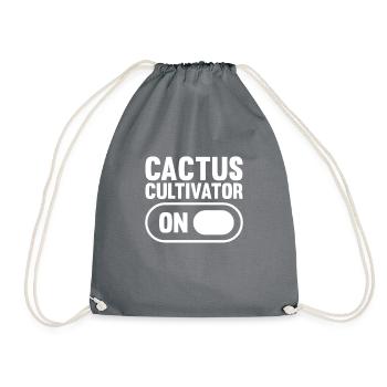 Kaktus Garten Kaktus - Turnbeutel - Grau - Vorne