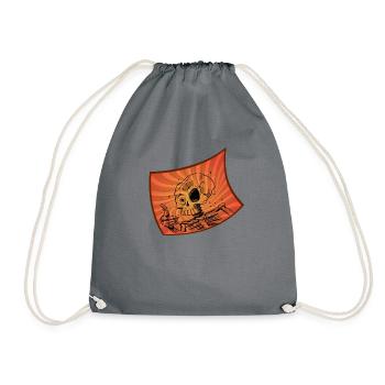 C’est ok Vaporwave de crâne japonais - Sac de sport léger - gris - Devant