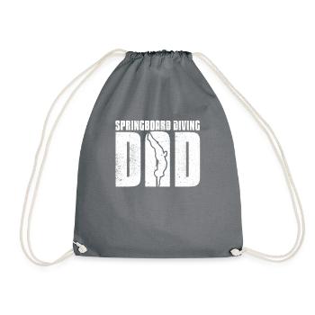 Plongeur plongeur Papa - Sac de sport léger - gris - Devant