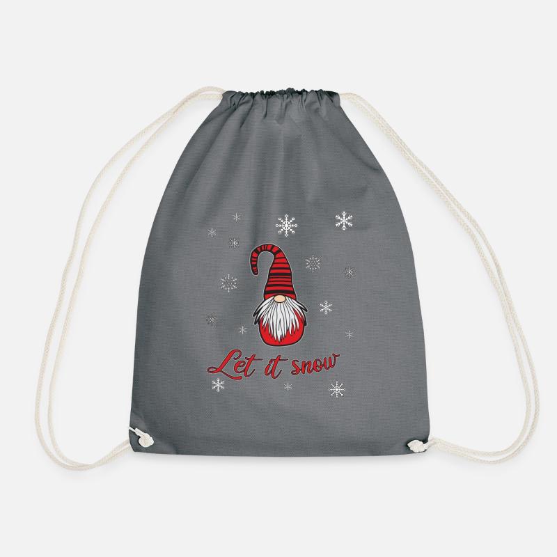 Let it snow - Turnbeutel - Grau