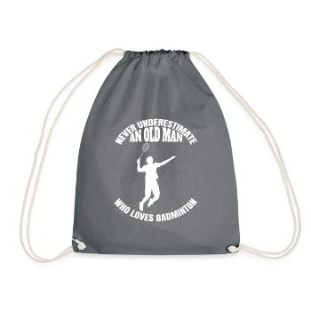 Badminton fan badminton joueur badminton badminton - Sac de sport léger - gris - Devant