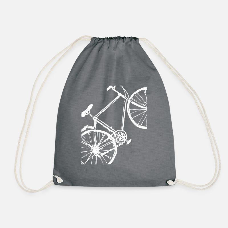 Fahrrad - Turnbeutel - Grau