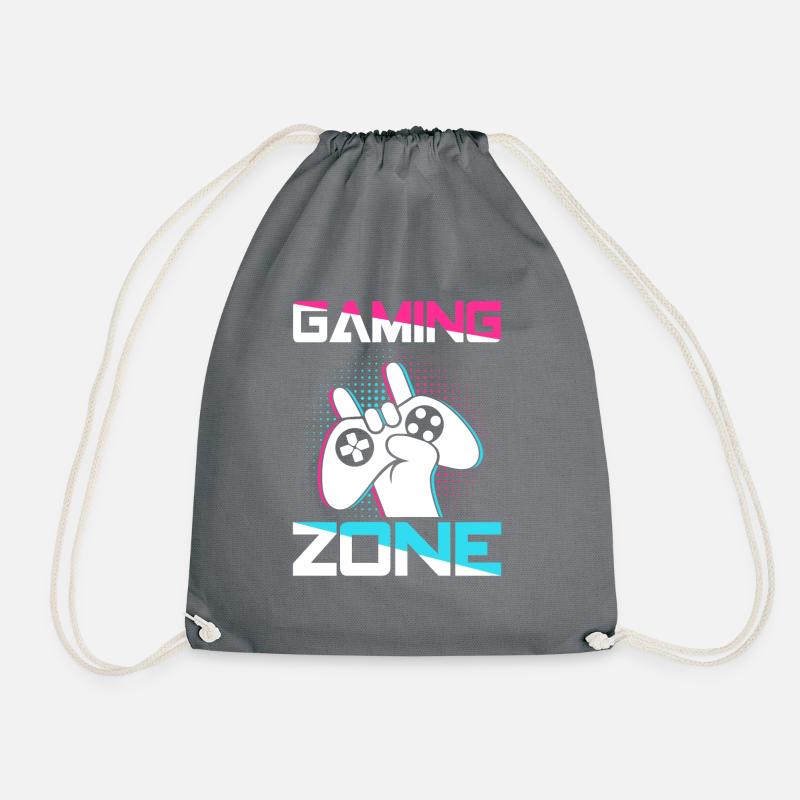 Gaming zone - Drawstring Bag - grey