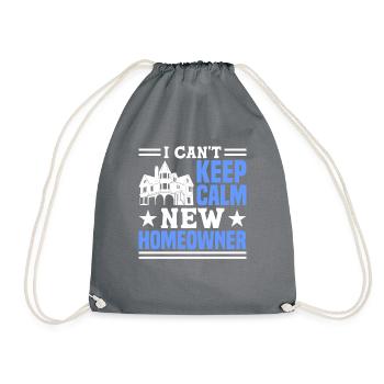 Queen bought homeowner homeowner - Drawstring Bag - grey - Front