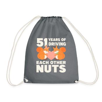 50e mariage 50 ans mariés se marier - Sac de sport léger - gris - Devant