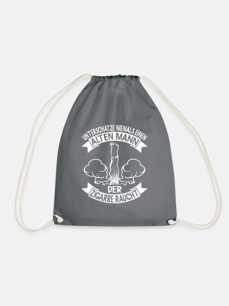 Zigarren Cigarren Zigarren Zigarrenschneider - Turnbeutel - Grau