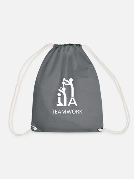 Teamwork Party - Turnbeutel - Grau