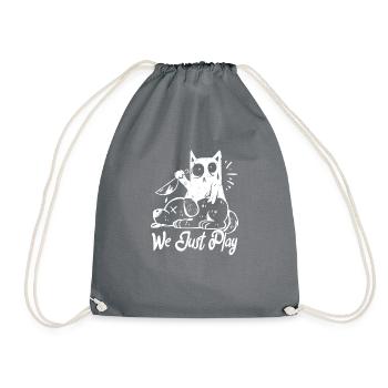 Chat, on joue, je fais ce que je veux - Sac de sport léger - gris - Devant
