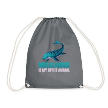 Biologiste marin Mosasaurus Time Dinosaur - Sac de sport léger - gris - Devant