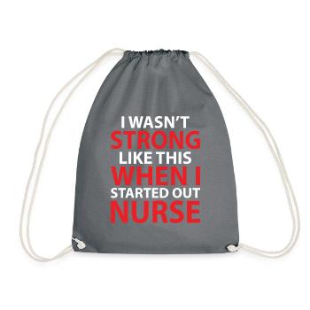Infirmière Outfit Infirmière - Sac de sport léger - gris - Devant