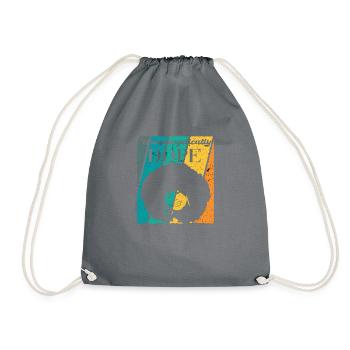 Unexcused Strong Queen Woman - Drawstring Bag - grey - Front