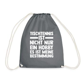 Tischtennisspieler Tischtennis - Turnbeutel - Grau - Vorne