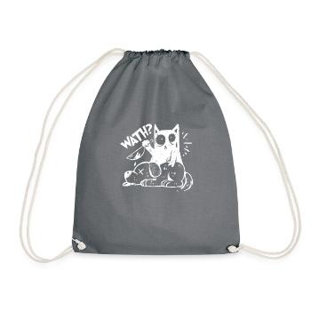 Chat, on joue, je fais ce que je veux - Sac de sport léger - gris - Devant