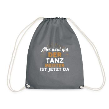 Tanzen Party Musik Tänzer - Turnbeutel - Grau - Vorne