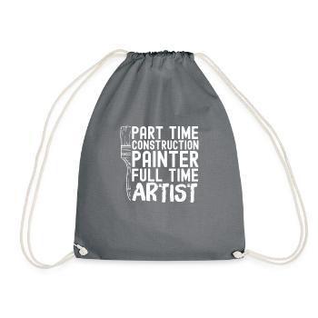Peintre Vernisseur Artiste - Sac de sport léger - gris - Devant