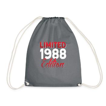 Vintage 1988 Retro Bitrthday Edition Limitée - Sac de sport léger - gris - Devant