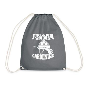 Gärtner Hobbygärtner Geschenk Obstgarten Garten - Turnbeutel - Grau - Vorne