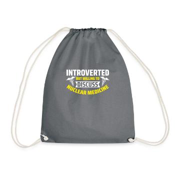 Nuc Med Tech Nuclear Medicine Technologist - Drawstring Bag - grey - Front