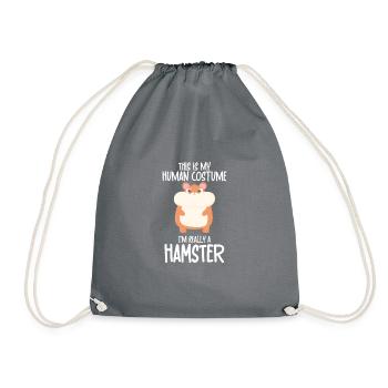 I'm really a hamster - Turnbeutel - Grau - Vorne