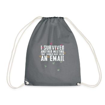 Drôle de dicton pour bureau, bureau, travail et travail - Sac de sport léger - gris - Devant
