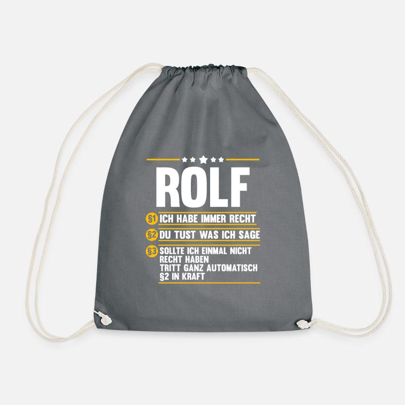 Rolf - Turnbeutel - Grau